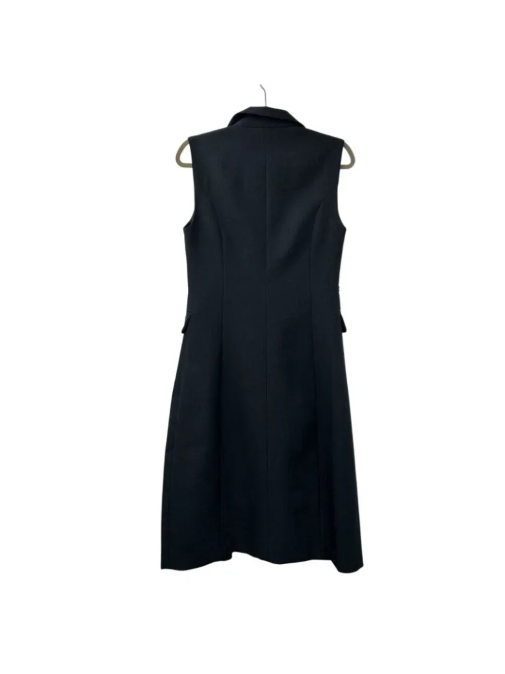 MARE MARE X ANTHROPOLOGIE Women’s Small Navy/Marin Long-line Button Dressy Vest - Picture 4 of 16